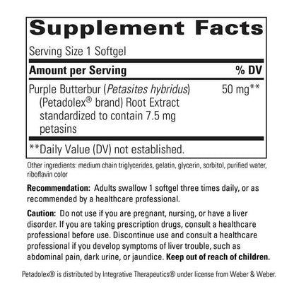 Petadolex Purple Butterbur Extract - ROCK RIDGE PHARMACY