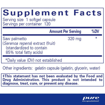Saw Palmetto 320 - Melcon's Pharmacy