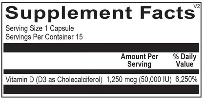 Vitamin D3 50,000 IU - Melcon's Pharmacy