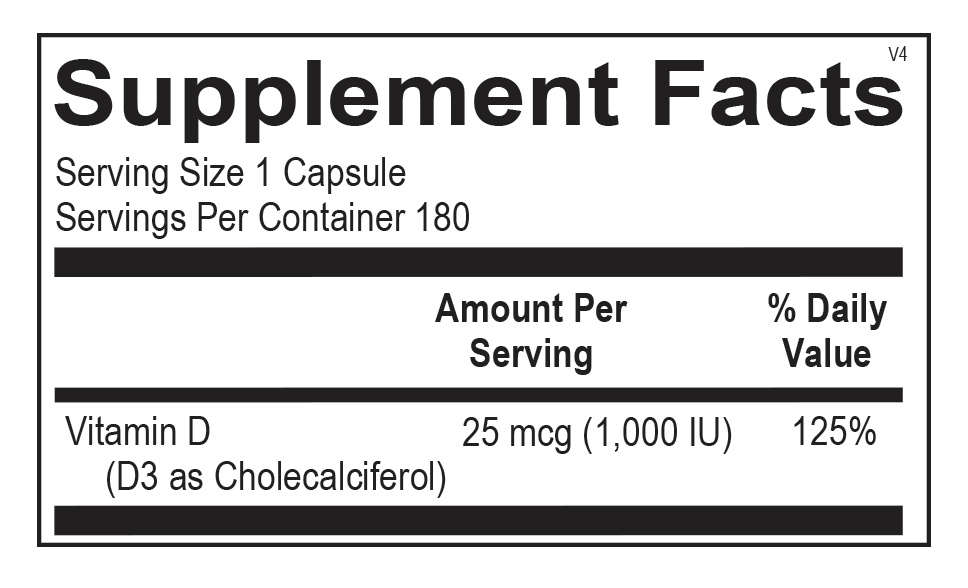 Vitamin D 1,000 IU - Melcon's Pharmacy