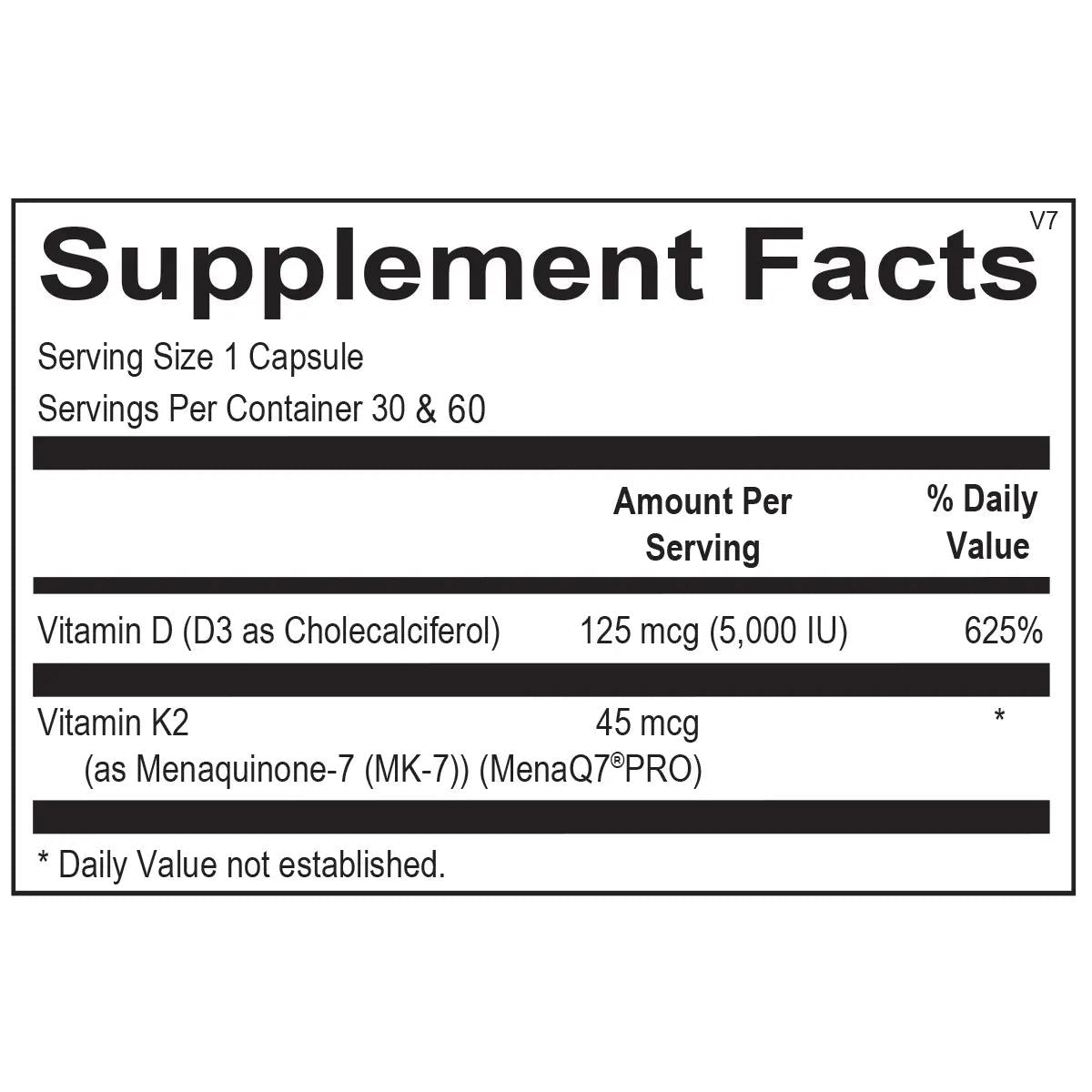 Vitamin K2 with D3 - Melcon's Pharmacy