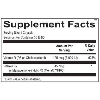 Vitamin K2 with D3 - Melcon's Pharmacy