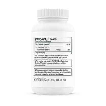 Zinc Bisglycinate 15 mg - ROCK RIDGE PHARMACY
