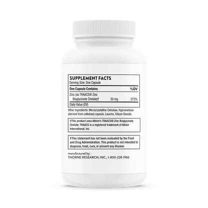 Zinc Bisglycinate 30 mg - ROCK RIDGE PHARMACY
