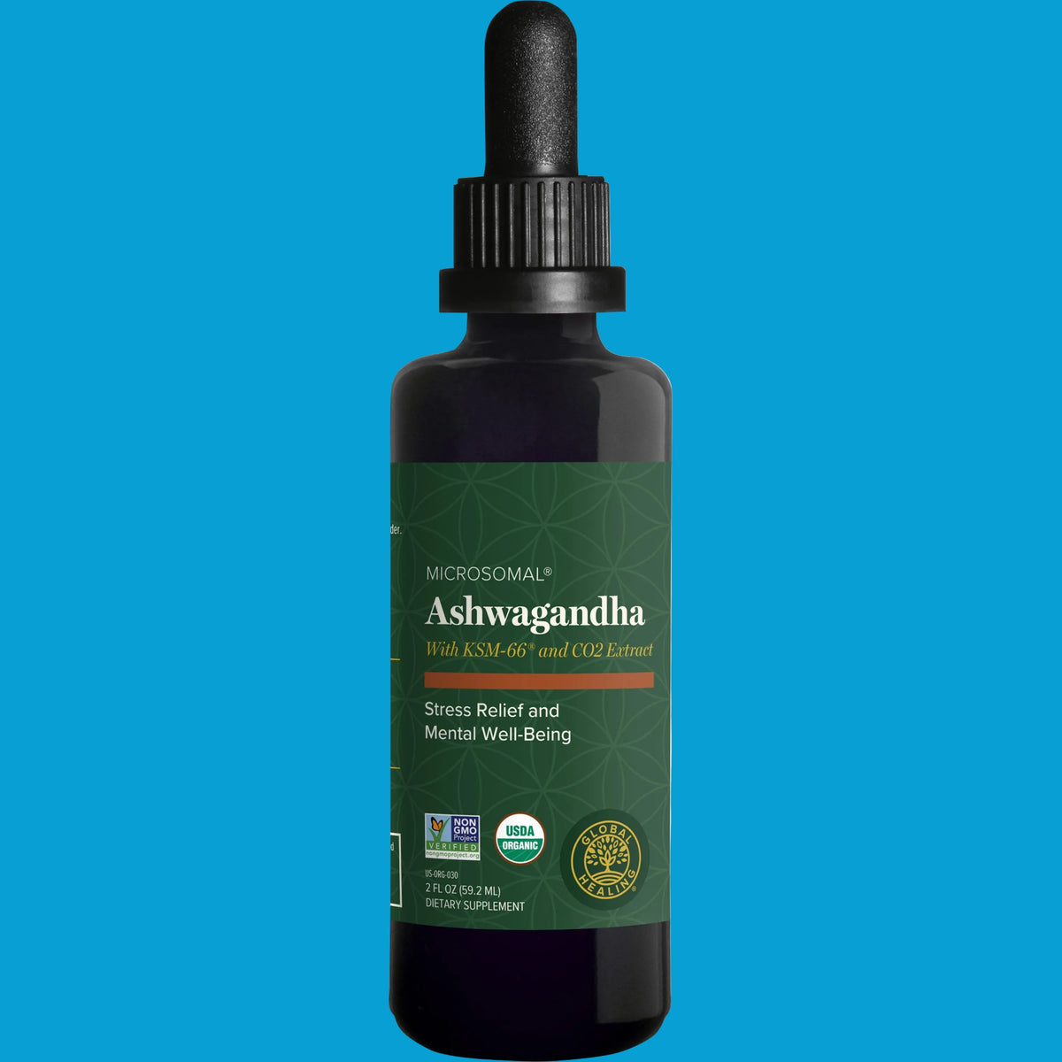 Ashwagandha by Global Healing – KSM-66® Organic Ashwagandha Liquid | Melcon's Pharmacy