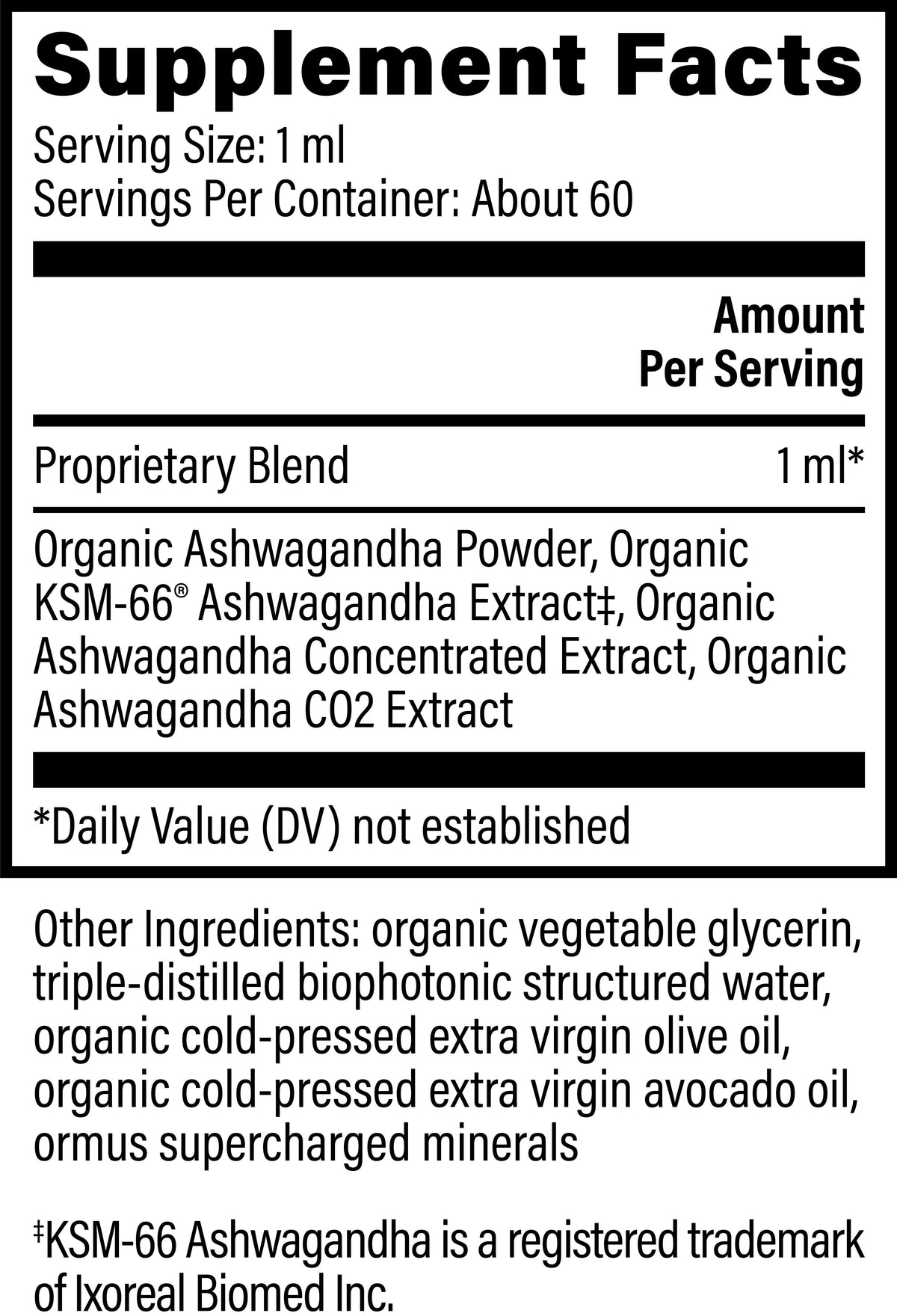 Ashwagandha by Global Healing – KSM-66® Organic Ashwagandha Liquid | Melcon's Pharmacy (image 2)