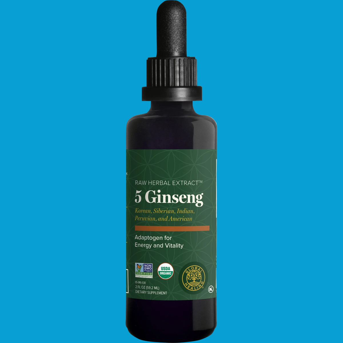 5 Ginseng by Global Healing – 5 Ginseng Korean, Siberian & American | Melcon's Pharmacy