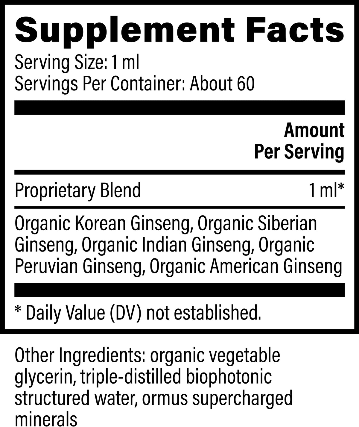5 Ginseng by Global Healing – 5 Ginseng Korean, Siberian & American | Melcon's Pharmacy (image 2)