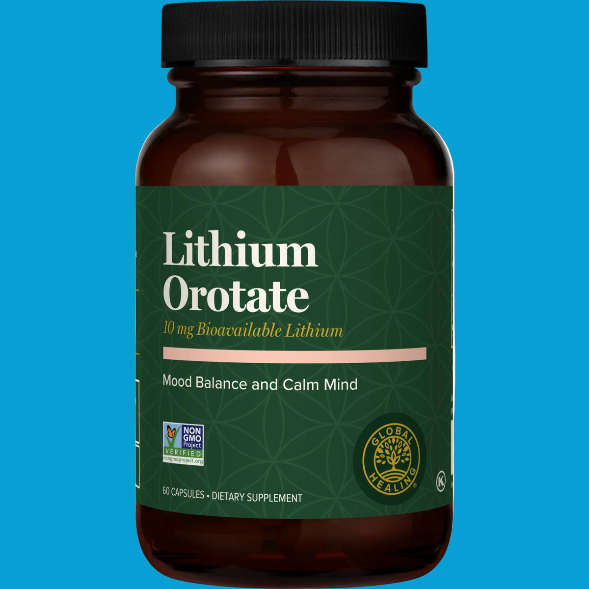 Lithium Orotate by Global Healing – Lithium Orotate 10 mg Capsules | Melcon's Pharmacy