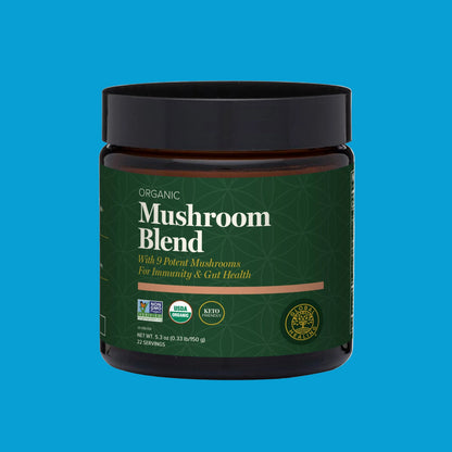 Mushroom Blend by Global Healing – Mushroom Blend Powder, Reishi & Chaga | Melcon's Pharmacy