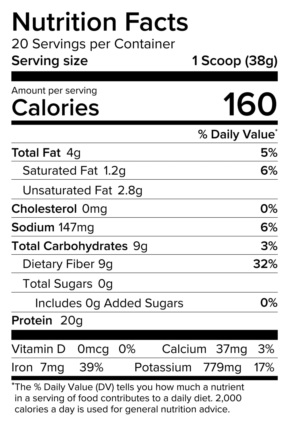 Protein Powder by Global Healing – Organic Vegan Protein Powder, 20 g | Melcon's Pharmacy (image 2)