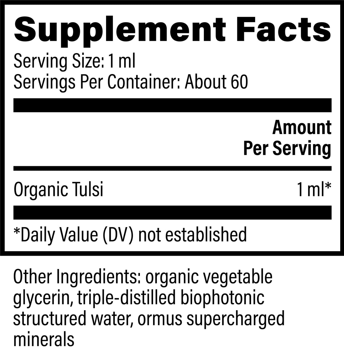 Tulsi by Global Healing – Organic Tulsi Holy Basil Liquid | Melcon's Pharmacy (image 2)