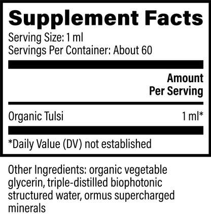 Tulsi by Global Healing – Organic Tulsi Holy Basil Liquid | Melcon's Pharmacy (image 2)