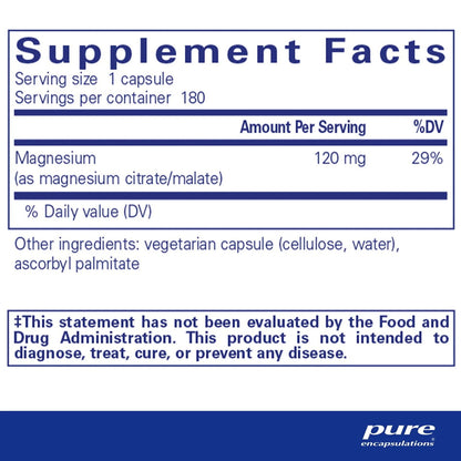 Magnesium (citrate/malate) - Melcon's Pharmacy