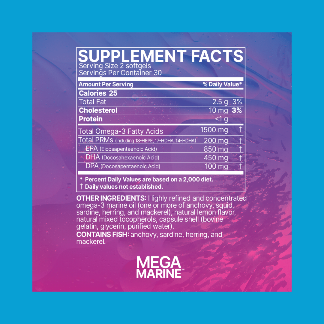 MegaMarine - Omega-3 for Brain, Heart & Inflammation