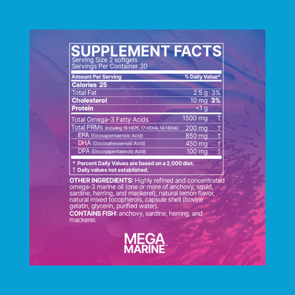MegaMarine - Omega-3 for Brain, Heart & Inflammation