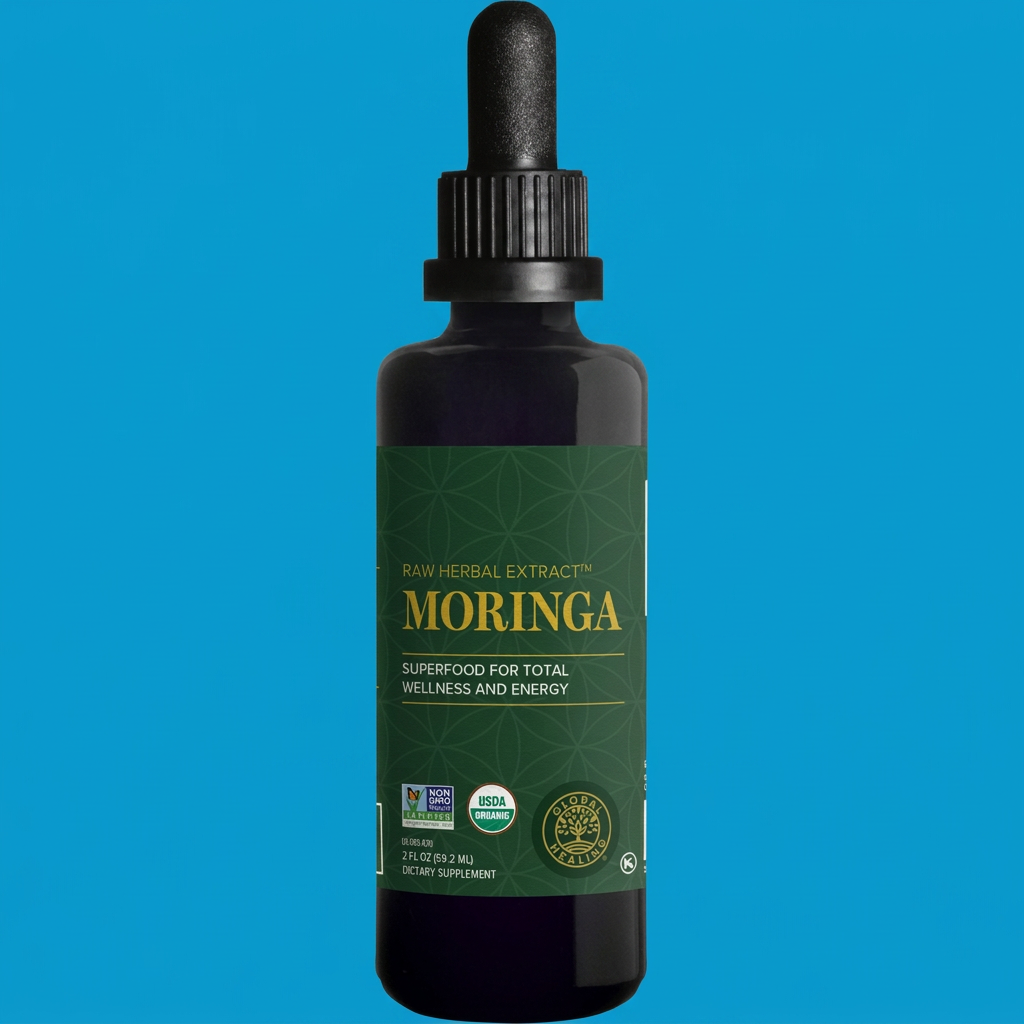 Moringa by Global Healing – Organic Moringa Oleifera Leaf Liquid | Melcon's Pharmacy