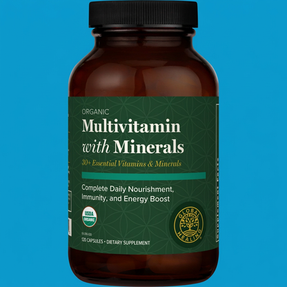 Multivitamin with Minerals by Global Healing – Whole-Food Multivitamin, D3, K2 & B12 | Melcon's Pharmacy