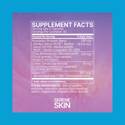 SerenSkin - Probiotic Skin Supplement for Radiant Complexion